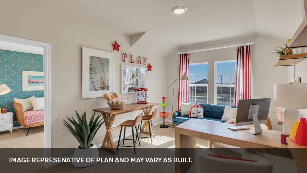 Furnished interior view inside a new home in Southgrove, Kyle (Image 7).