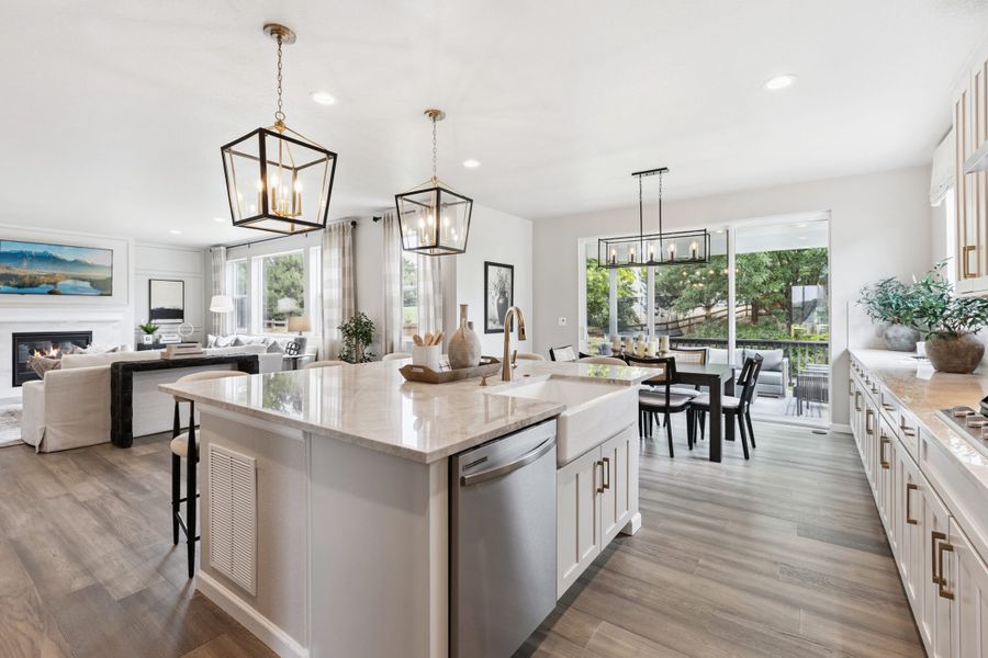 Representative furnished interior of a home built from the Silverton by Landsea Homes in Highlands Preserve, Mead (Image 31).