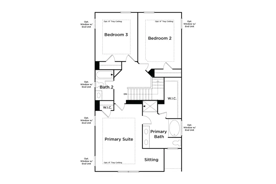 2D floor plan layout of this home in Diamante, Stockbridge, GA (Image 3).