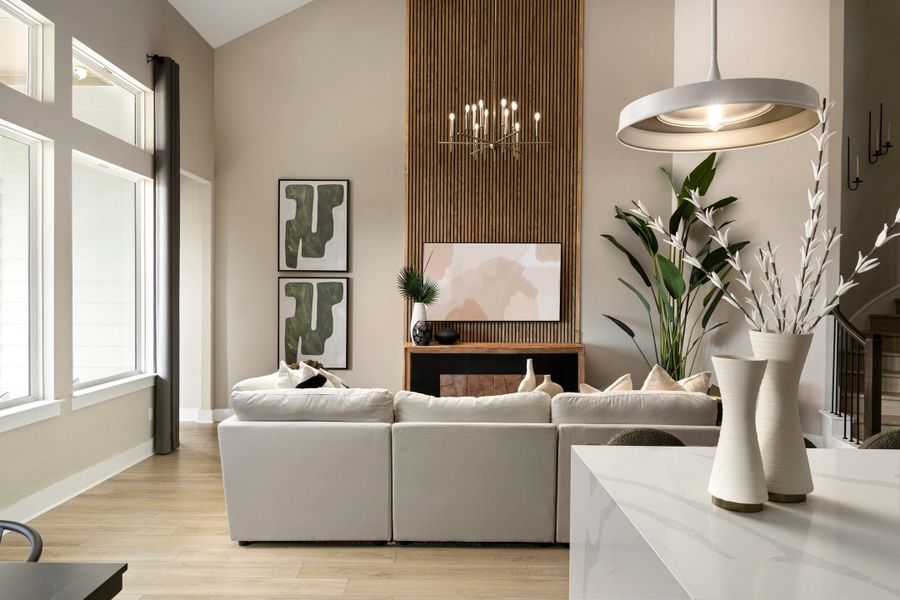 Representative furnished interior of a home built from the McKinney by Tri Pointe Homes in Lariat, Liberty Hill (Image 18).