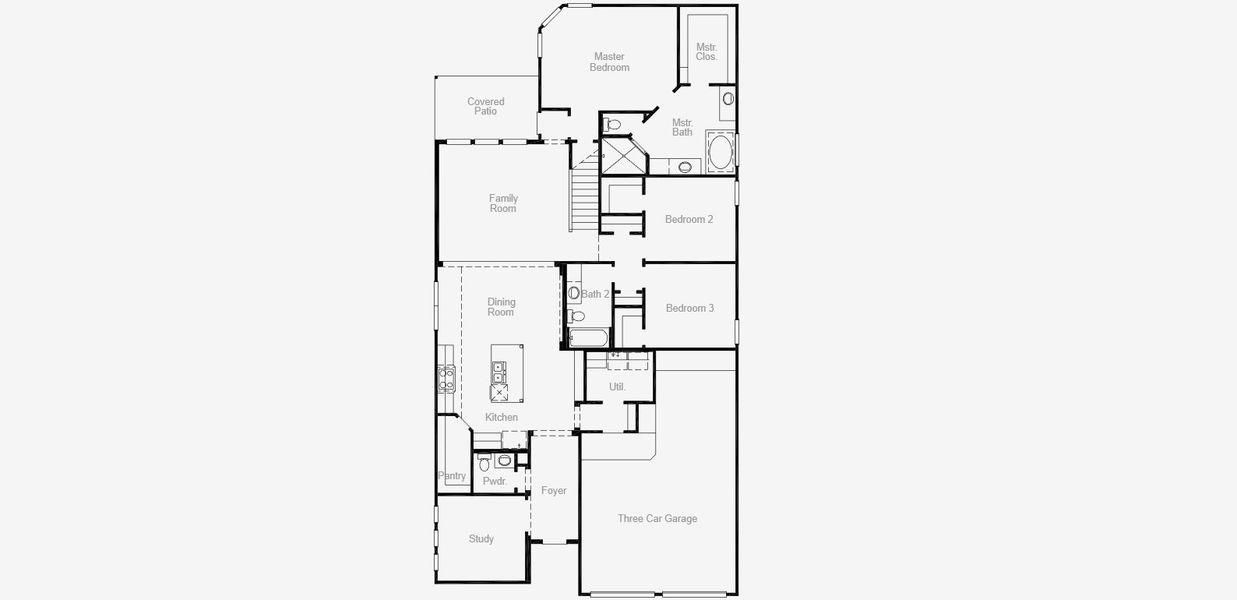 2D floor plan layout for the Farnsworth by Coventry Homes in Furst Ranch, Flower Mound, TX (Image 4). 2D floor plan layout for the Farnsworth by Coventry Homes in Furst Ranch, Flower Mound, TX (Image 4).