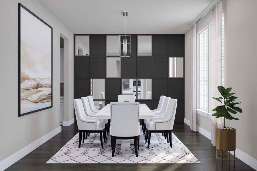 Representative furnished interior of a home built from the Marsala by Tri Pointe Homes in Legacy Grove, Montgomery (Image 8).