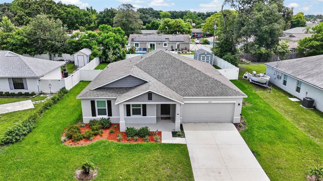 Front exterior of a new home in , Edgewater, FL, highlighting curb appeal (Image 24). Front exterior of a new home in , Edgewater, FL, highlighting curb appeal (Image 24).