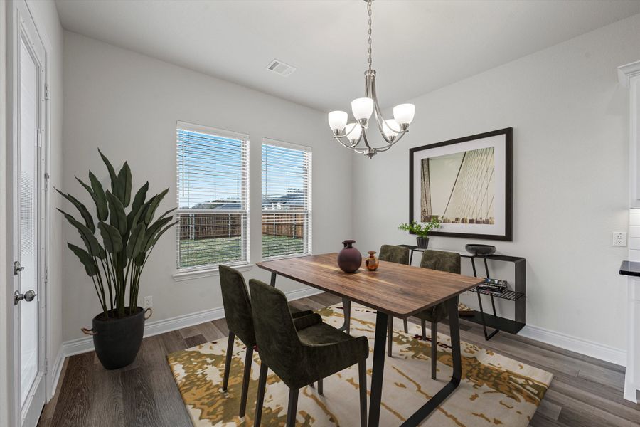 Furnished interior view inside a new home in Legacy Ranch - Phase 2, Temple (Image 6). Furnished interior view inside a new home in Legacy Ranch - Phase 2, Temple (Image 6).