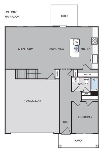 2D floor plan layout of this home in Rivers Crossing, Aiken, SC (Image 3). 2D floor plan layout of this home in Rivers Crossing, Aiken, SC (Image 3).