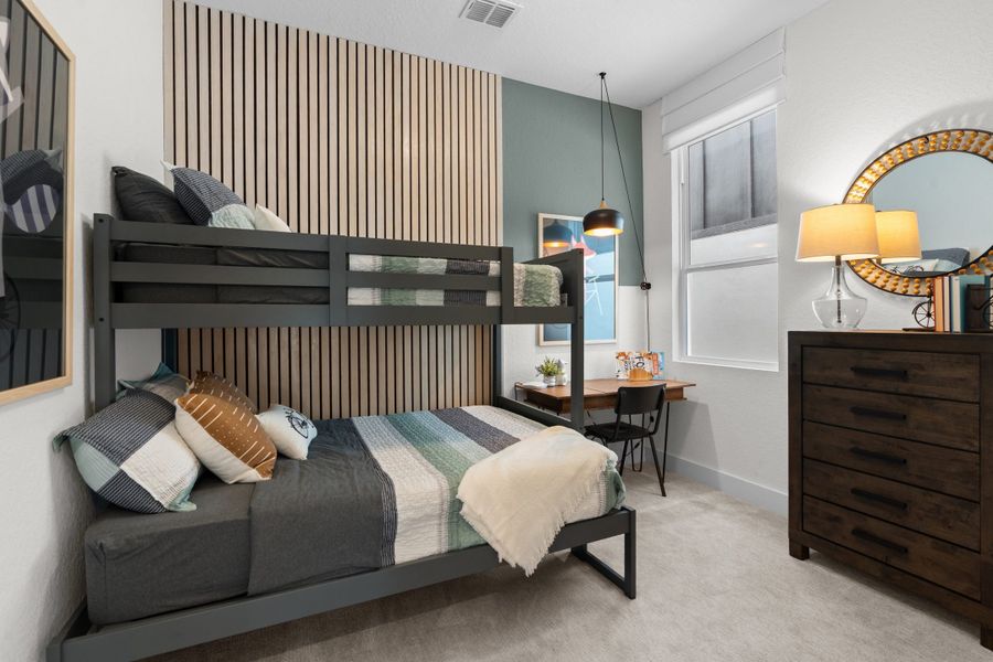 Furnished interior view inside a new home in Centero at Stone Oak, San Antonio (Image 10).