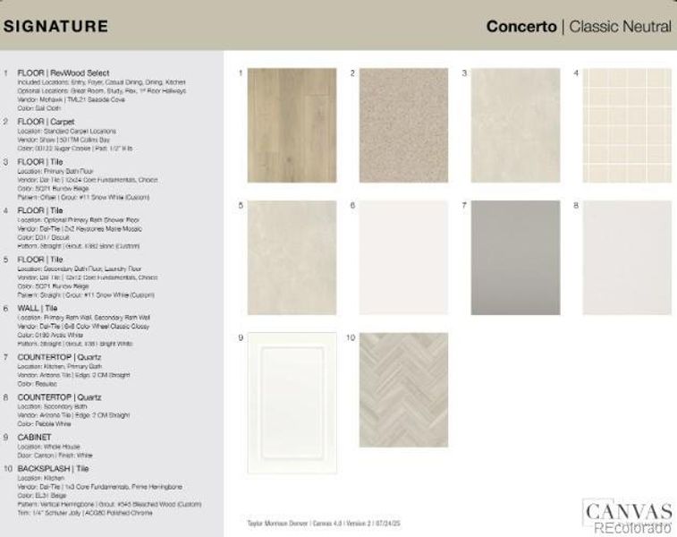 14841 Arbor Boulevard West - Design Selections. Home is currently under construction, selections subject to change.