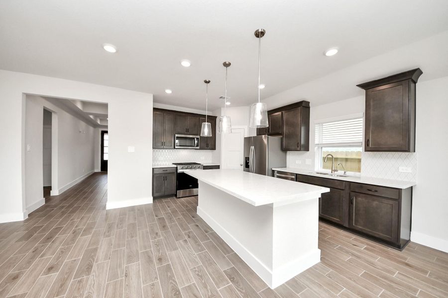 Furnished interior view inside a new home in Laurel Landing: Landmark Collection, Alvin (Image 26).