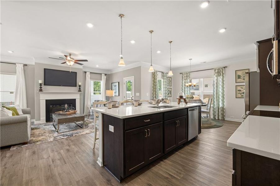 Furnished interior view inside a new home in Hillcrest Park, Ringgold (Image 9).
