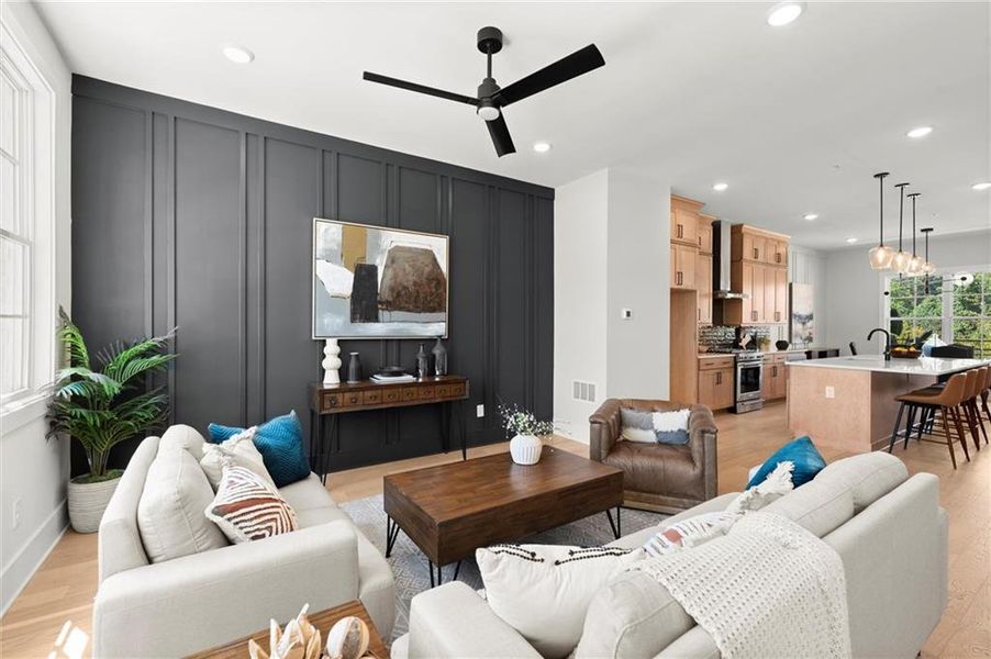 Furnished interior view inside a new home in The Gathering – Alpharetta, Alpharetta (Image 37).