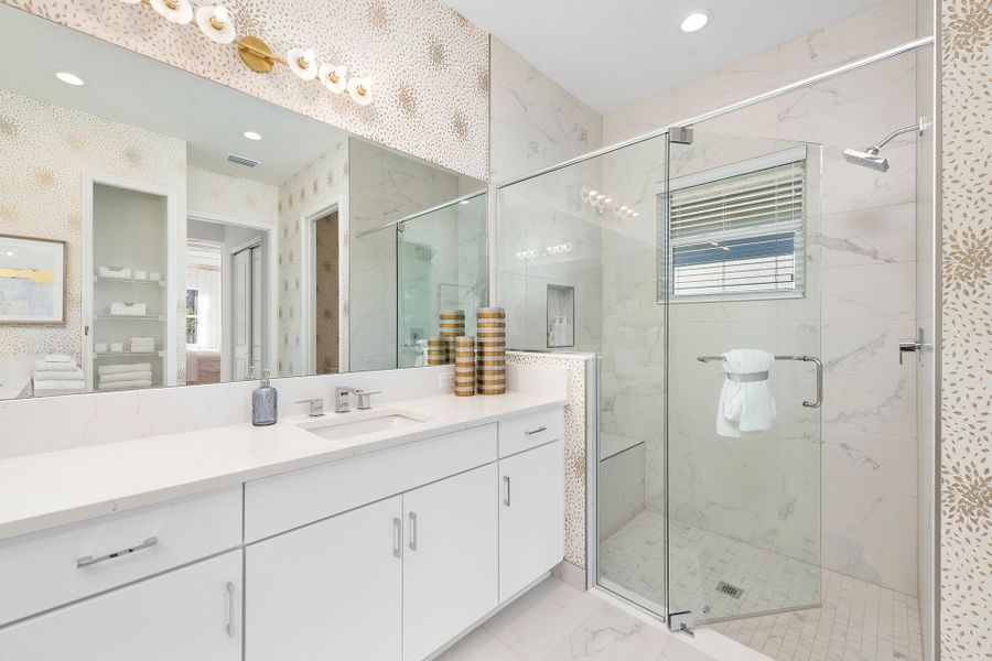 Representative furnished interior of a home built from the Annabelle by GL Homes in Valencia Ridge (55+), Wesley Chapel (Image 11).