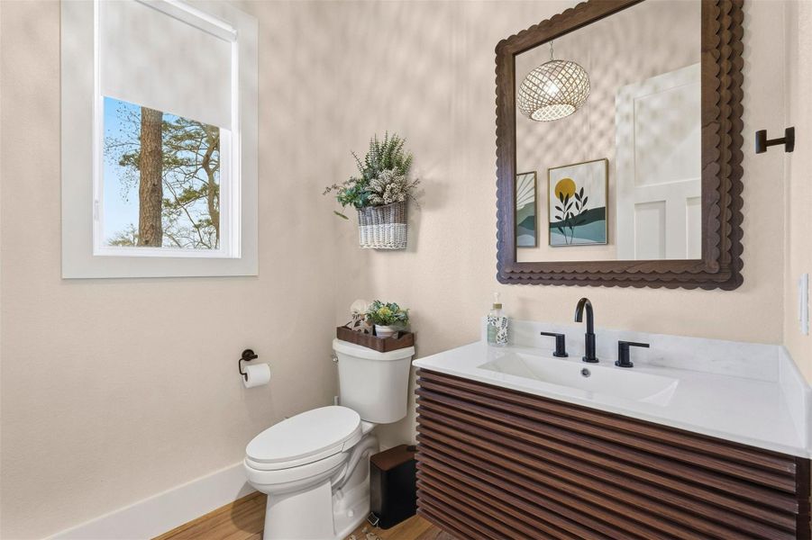 Furnished interior view inside a new home in , Willis (Image 11).