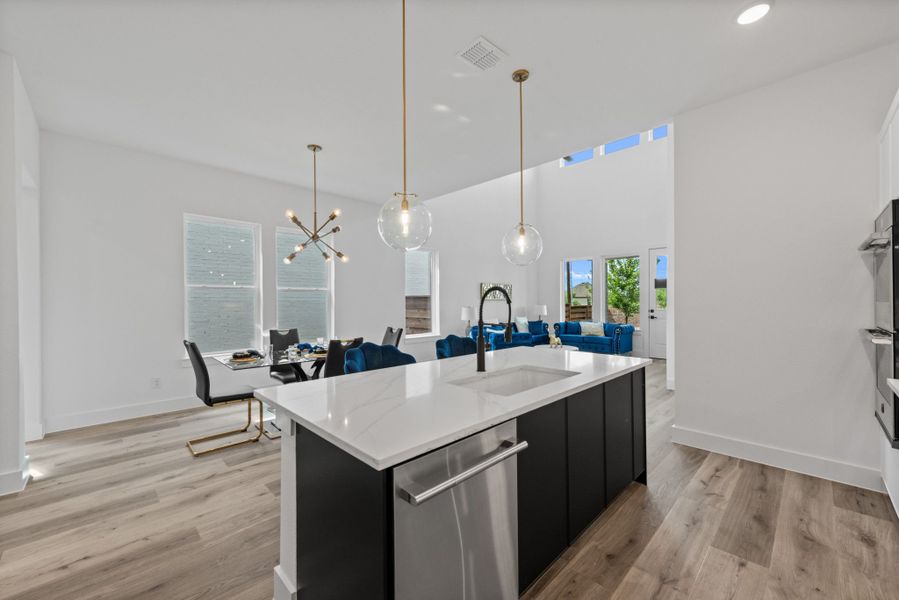 Representative furnished interior of a home built from the Plan 2 by Monarch Homes in Royal Court, Frisco (Image 12).