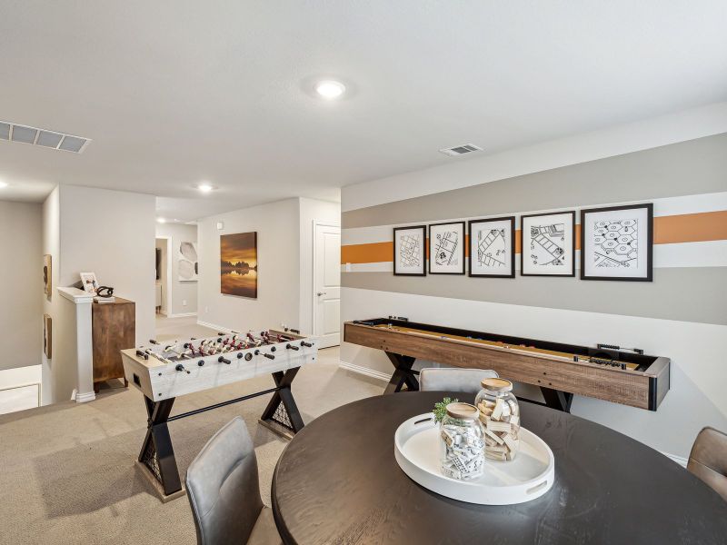 Furnished interior view inside a new home in Lakehaven - Premier Series, Farmersville (Image 11).