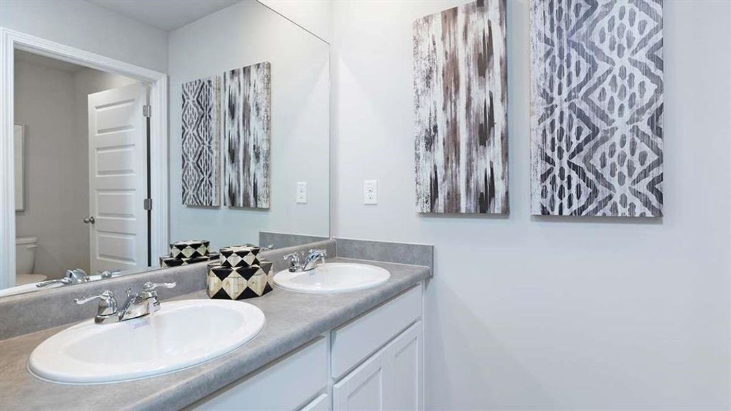 Furnished interior view inside a new home in The Reserve at Calcutta, Stockbridge (Image 11).