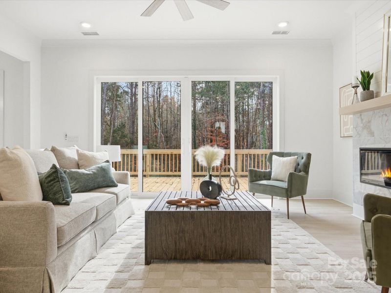 Furnished interior view inside a new home in , Mooresville (Image 35).