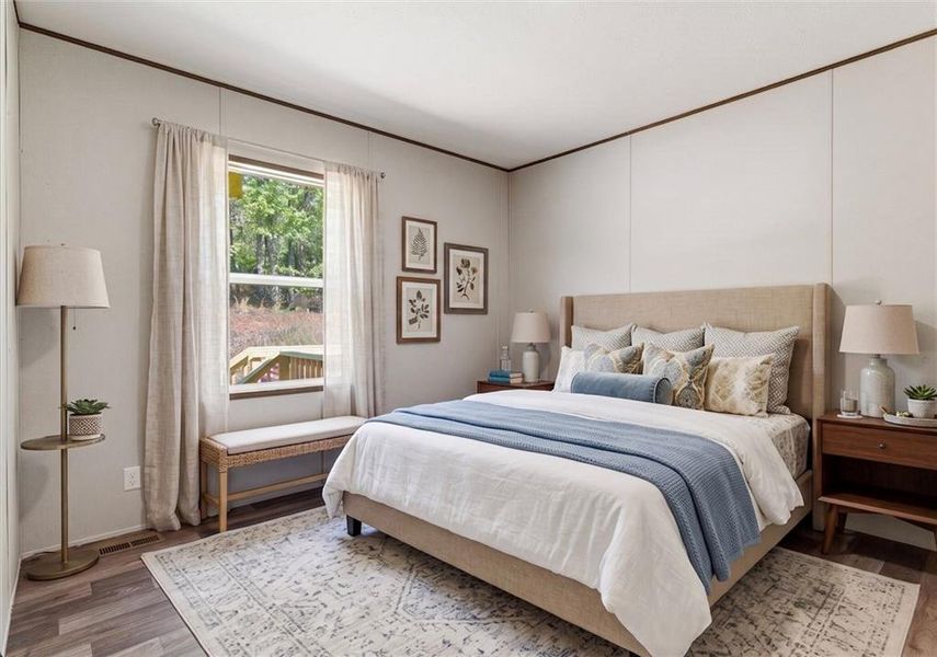 Furnished interior view inside a new home in , Dahlonega (Image 12).