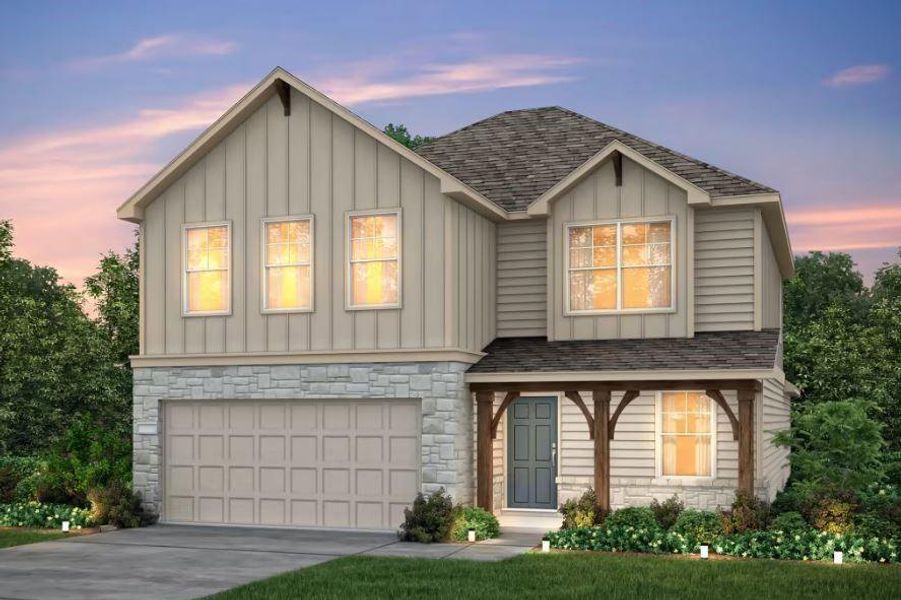 Pulte Homes, Granville elevation Z, rendering