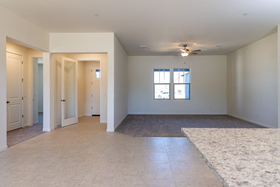 Spacious, unfurnished interior of a new home in Heritage Pointe, Chino Valley (Image 24). Spacious, unfurnished interior of a new home in Heritage Pointe, Chino Valley (Image 24).