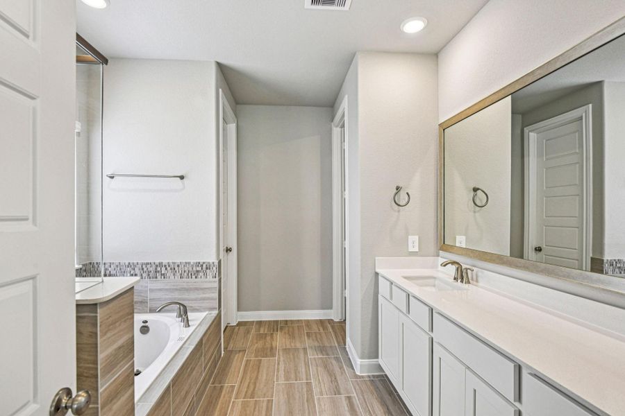 Photo is not of the actual home, but is an inspirational photo of builder’s model home and may depict options, furnishings, and/or decorator features that are not included
