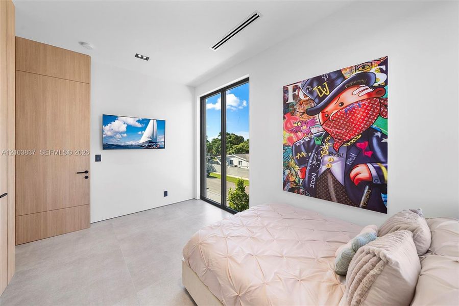 Furnished interior view inside a new home in , Miami (Image 35).
