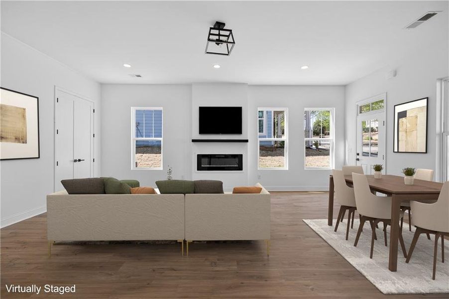Furnished interior view inside a new home in , Douglasville (Image 8).