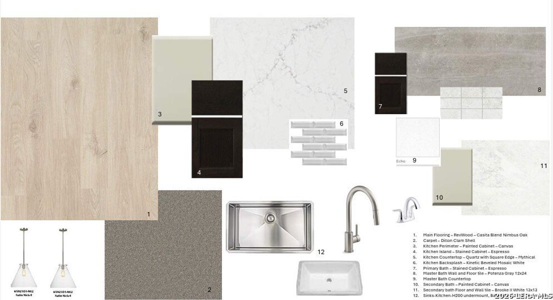 Sample of building materials used in homes in Davis Ranch, San Antonio (Image 3).