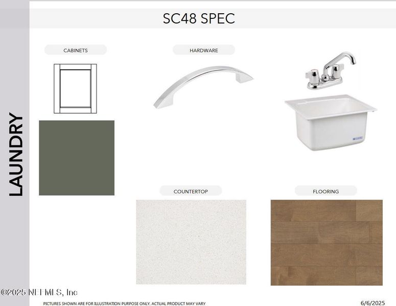 Sample of building materials used in homes in SilverLeaf, St. Augustine (Image 24).