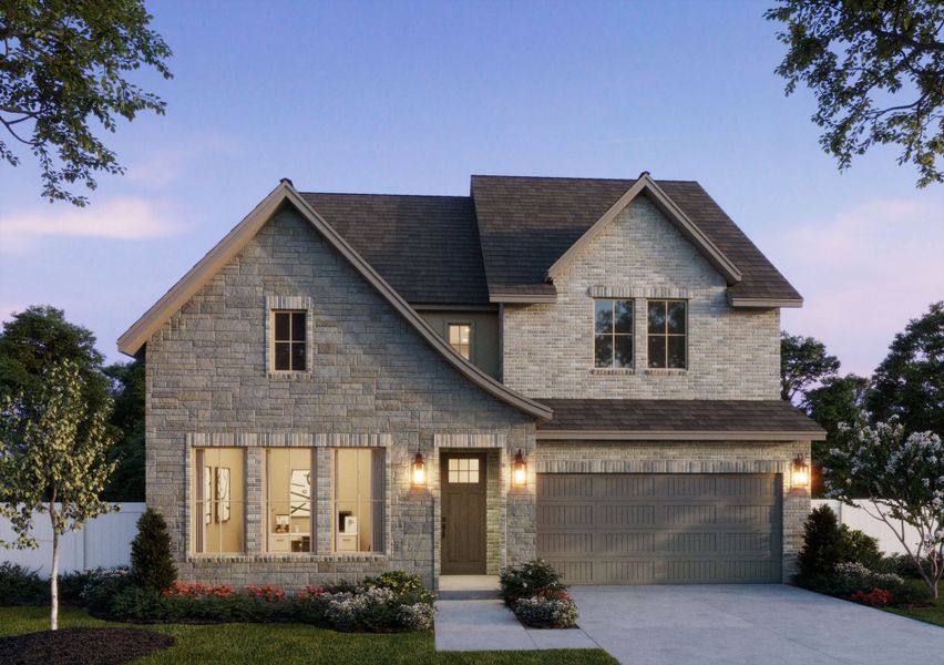 Representative exterior photo of a completed home built from the Sophie by Normandy Homes in Painted Tree - South, McKinney, TX (Image 19).