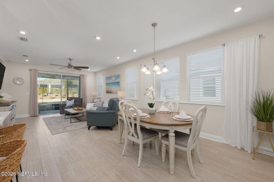 Furnished interior view inside a new home in , St. Johns (Image 13). Furnished interior view inside a new home in , St. Johns (Image 13).