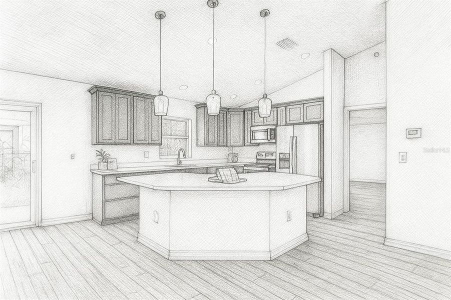 Furnished interior view inside a new home in , Leesburg (Image 3). Furnished interior view inside a new home in , Leesburg (Image 3).