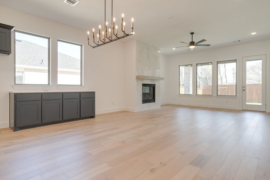 Representative unfurnished interior of a home built from the Longview by Graham Hart Home Builder in Bear Ridge, Burleson (Image 23).