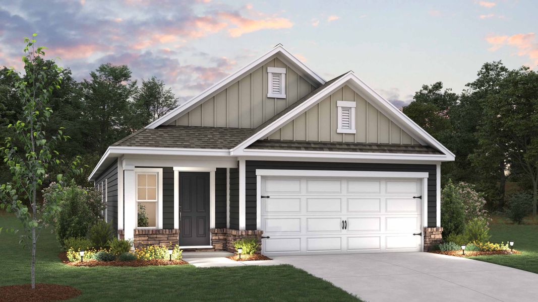 Front exterior of a new home in Valley View, Waynesville, NC, highlighting curb appeal (Image 1). Front exterior of a new home in Valley View, Waynesville, NC, highlighting curb appeal (Image 1).