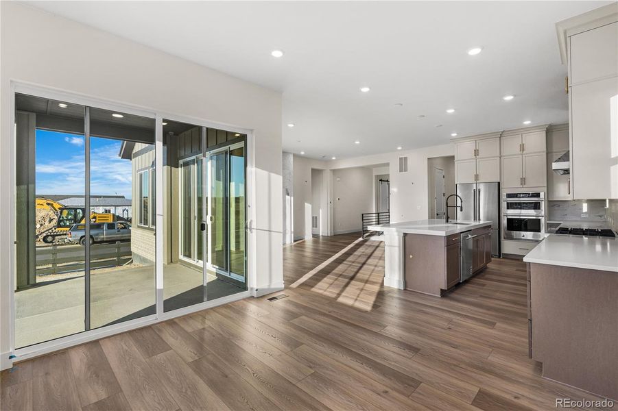 Furnished interior view inside a new home in Reserve at The Canyons, Castle Pines (Image 9). Furnished interior view inside a new home in Reserve at The Canyons, Castle Pines (Image 9).