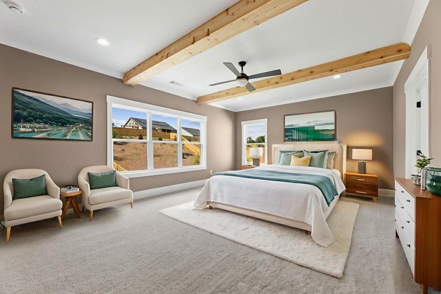 Furnished interior view inside a new home in Hillshire, Cumming (Image 7).