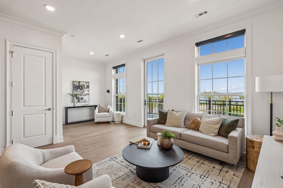 Furnished interior view inside a new home in , Charleston (Image 16). Furnished interior view inside a new home in , Charleston (Image 16).