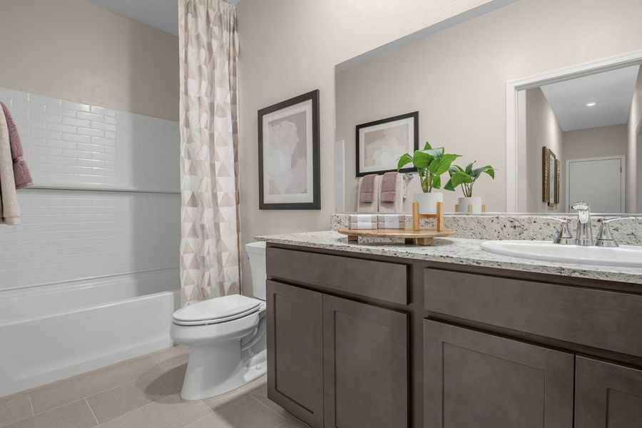 Optional extended vanity at bath 2 Optional extended vanity at bath 2