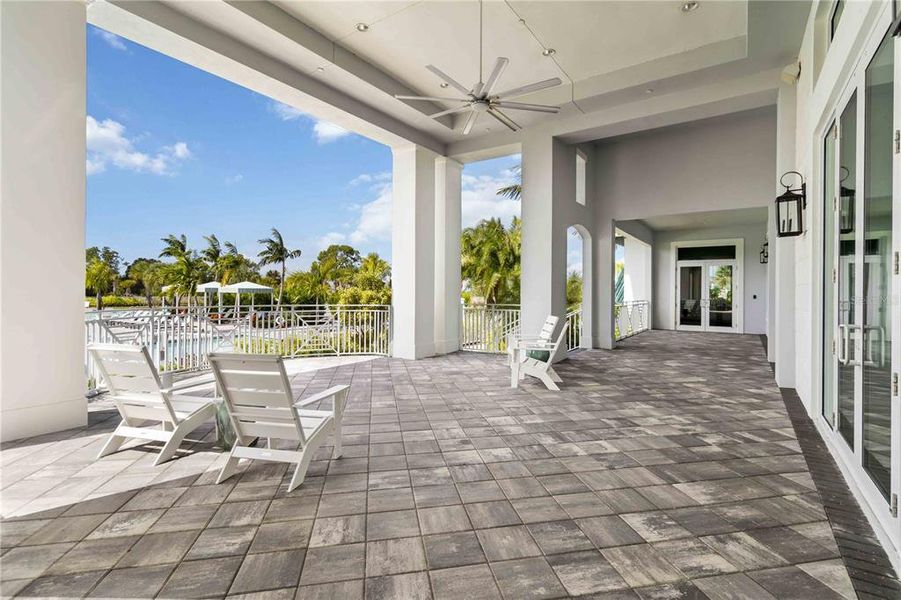 Exterior details and patio area of a home in , Sarasota (Image 2).
