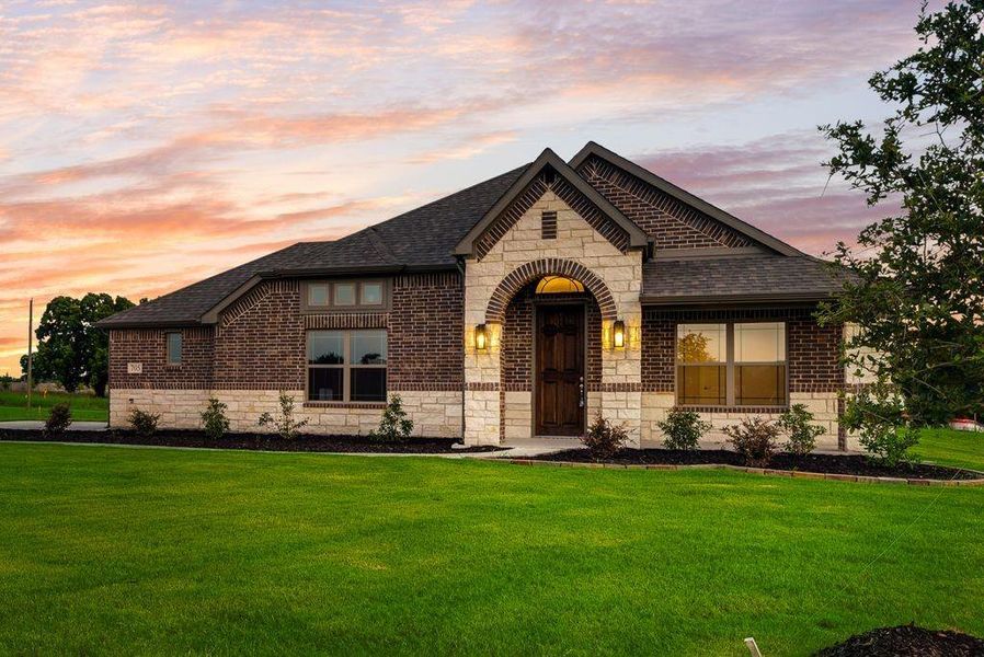 Front exterior of a new home in , Lowry Crossing, TX, highlighting curb appeal (Image 18).