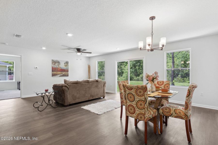 Furnished interior view inside a new home in , Jacksonville (Image 5). Furnished interior view inside a new home in , Jacksonville (Image 5).