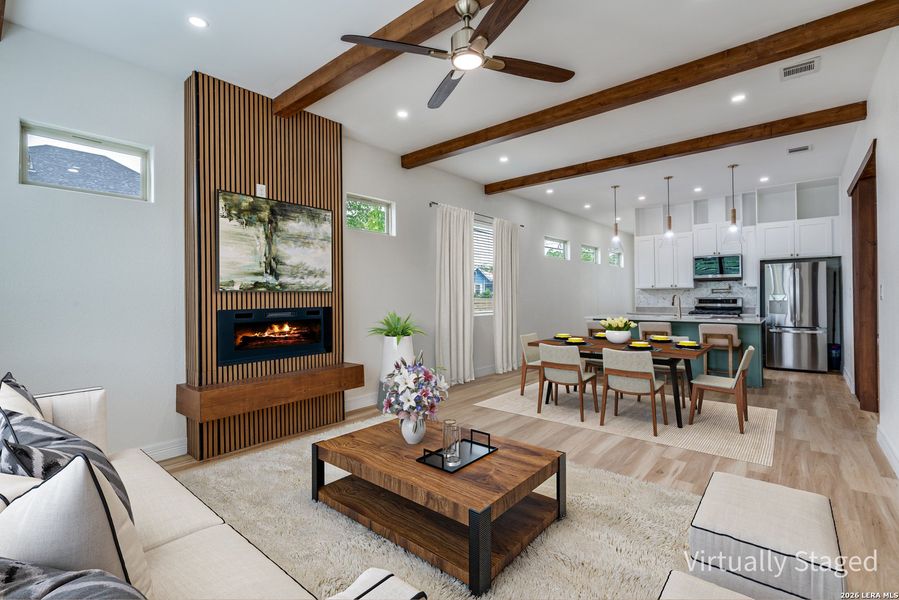 Furnished interior view inside a new home in , San Antonio (Image 13).