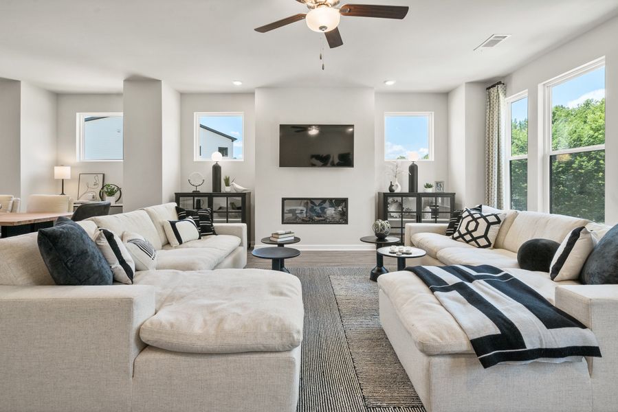 Furnished interior view inside a new home in Alder Creek, Cumming (Image 14).