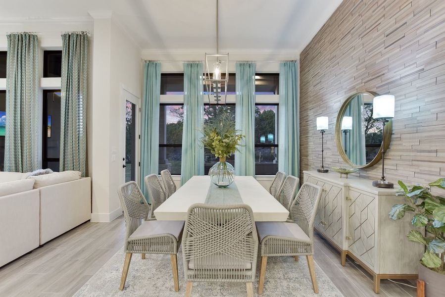 Representative furnished interior of a home built from the Siena III by Giddens Homes in Clearwater Ranch, Liberty Hill (Image 10).