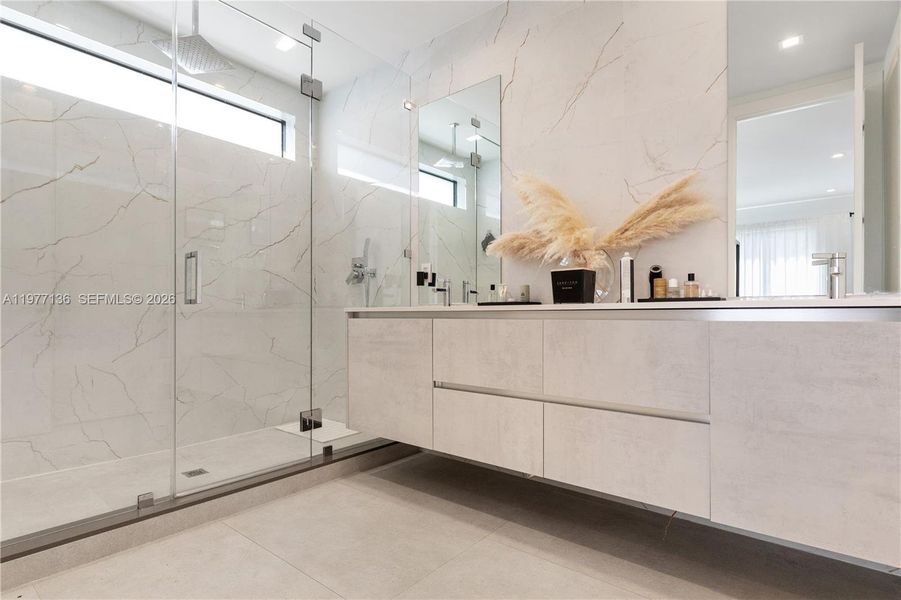 Furnished interior view inside a new home in , Miami (Image 48).