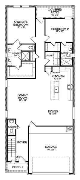 2D floor plan layout of this home in Anniston, Katy, TX (Image 4).