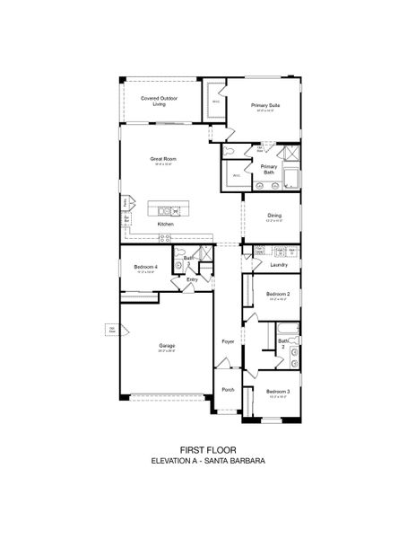 2D floor plan layout of this home in Rancho Mercado, Surprise, AZ (Image 2). 2D floor plan layout of this home in Rancho Mercado, Surprise, AZ (Image 2).