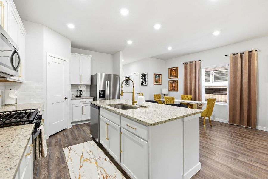 Furnished interior view inside a new home in Lakes at Black Oak, Magnolia (Image 31). Furnished interior view inside a new home in Lakes at Black Oak, Magnolia (Image 31).