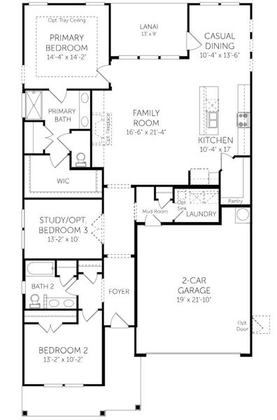2D floor plan layout for the Belair - Single Family Homes by Dream Finders Homes in Creekview Landing, Shallotte, NC (Image 3). 2D floor plan layout for the Belair - Single Family Homes by Dream Finders Homes in Creekview Landing, Shallotte, NC (Image 3).