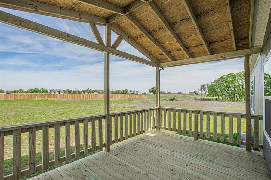 Exterior details and patio area of a home in , Sunset (Image 25).