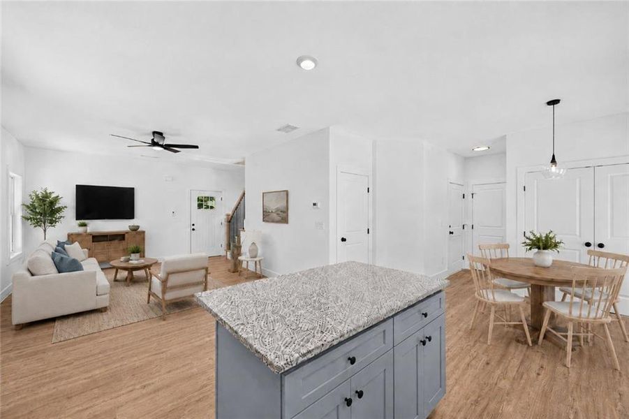 Furnished interior view inside a new home in , Dawsonville (Image 7).